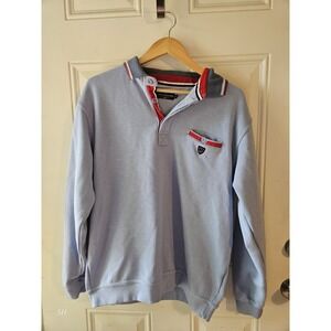 Yacht Collection by Win's Men's XL Pullover Sweatshirt Blue‎ Nautical Rugby...